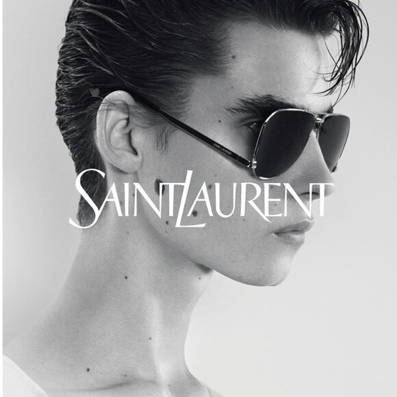 NEW SAINT LAURENT SL690 DUST 002 SUNGLASSES MEN SILVER EYEWEAR SL 690 DUST 002 - Picture 3 of 15